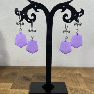 Lila visací s mašličkou - chir. ocel