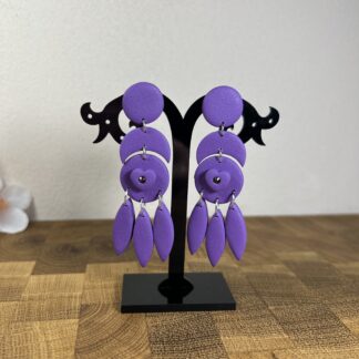 Střapec lila heart - chir. ocel