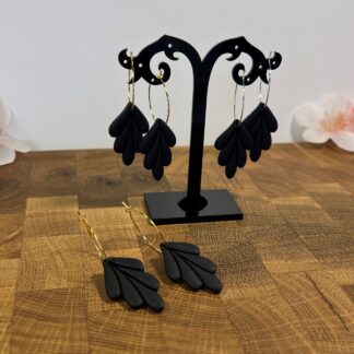 Lístečky na kroužku full black