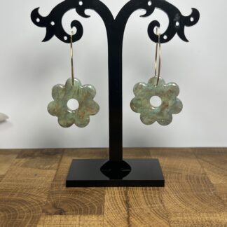 Kytička zelený křemen na zlatě