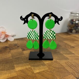 Zelená šachovnička se slzičkou