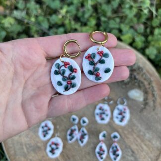 Vánoční jmelí oválek